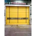 Puerta de tela PVC de apilamiento resistente al viento para almacén